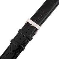 Bőr óraszíj Orient UDEMFSB 20mm (kompatibilis modellek GW01), fekete