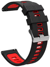 Szilikon óraszíj Ricardo 20mm (kompatibilis Garmin Venu, Venu Sq, Venu Sq 2, Venu 2 plus stb.), fekete V3, Quick Release