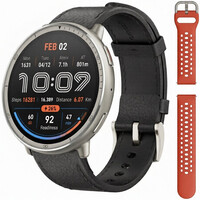 Amazfit Active 2 Premium (Round) Black Leather (+pótszíj)