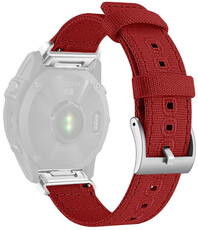 Nylon pánt Ricardo 22mm (pro Garmin Fenix 8/7/6 (47mm), Epix 2 aj.), piros, QuickFit