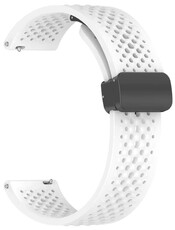 Szilikon pánt Ricardo 22mm (pro Xiaomi), fehér V2, Quick Release