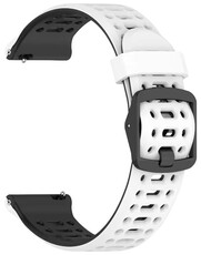 Szilikon óraszíj Ricardo Pejo 22mm, White/Black, Quick Release