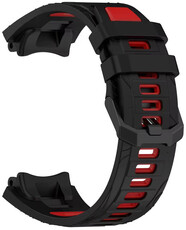 szilikon óraszíj Ricardo Moena (kompatibilis Amazfit T-Rex 3), Black/Red
