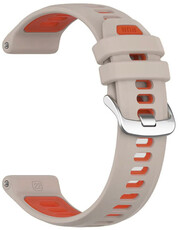 Szilikon óraszíj Ricardo Gressoney 22mm (kompatibilis Garmin Forerunner 970), Gray/Orange