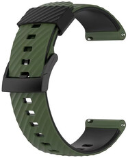 szilikon óraszíj Ricardo 24mm (kompatibilis Suunto), zöld V2, Quick Release