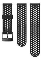 Szilikon pánt Suunto 24mm (pro Suunto Spartan Sport, Spartan Sport Wrist HR/Baro, Suunto 7, Suunto 9, Suunto 9 Baro), fekete