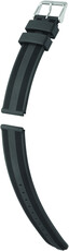 Szilikon óraszíj Hirsch Silverstone L 40518850-2, fekete, hossz L
