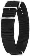 Szövet óraszíj Hirsch Rush Recycle XL 40536050-2, fekete, hossz XL