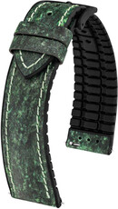 Műbőr szíj Hirsch Stone 0925044140-5, zöld, Quick Release