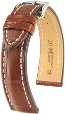 Bőr óraszíj Hirsch Capitano L 04807079-2, narancs, aligátorbőr, hossz L, Quick Release