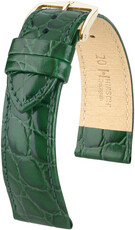 Bőrszíj Hirsch Crocograin 12302840NQ-1, zöld, borjú