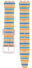 szilikon óraszíj Ricardo Barletta 19mm (kompatibilis Swatch), színes