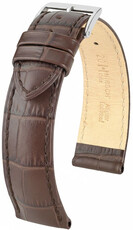 Bőr óraszíj Hirsch Duke L 01028010NQ-2, barna, borjúbőr, hossz L