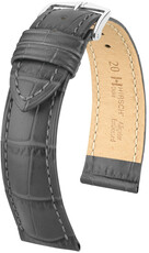 bőr óraszíj Hirsch Duke L 01028030NQ-2, szürke, borjúbőr, hossz L