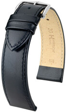 Bőr óraszíj Hirsch Osiris L 03475050NQ-2, fekete, borjúbőr, hossz L