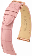 Bőr óraszíj Hirsch London L 04207022-7, narancssárga, aligátorbőr, hossz L, Quick Release