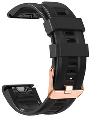 Szilikon óraszíj Ricardo Campiglio 20mm, Black, QuickFit