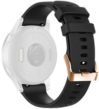 Szilikon pánt Ricardo 20mm (pro Garmin Venu, Venu Sq, Venu Sq 2, Venu 2 plus aj.), fekete, Quick Release