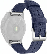nylon óraszíj Ricardo Ortisei 22mm, Blue/Silver, QuickFit