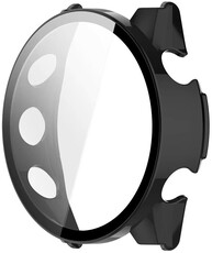 Védő tok (pro Garmin Forerunner 70/170), műanyag, fekete + üveg