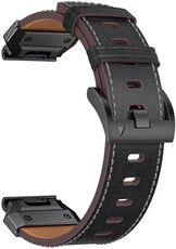 bőr óraszíj Ricardo Sappada 22mm, Black, QuickFit