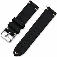 Bőr óraszíj Ricardo Alba premium, Black, Quick Release