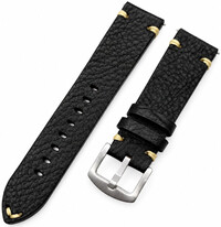 Bőrszíj Ricardo Crema premium, Black, Quick Release