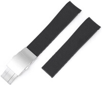 Gumiszíj Ricardo Caserta premium 21mm (pro Longines), Black