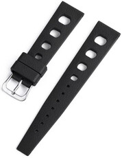 Gumiszíj Ricardo Riva premium 20mm, Black, Quick Release
