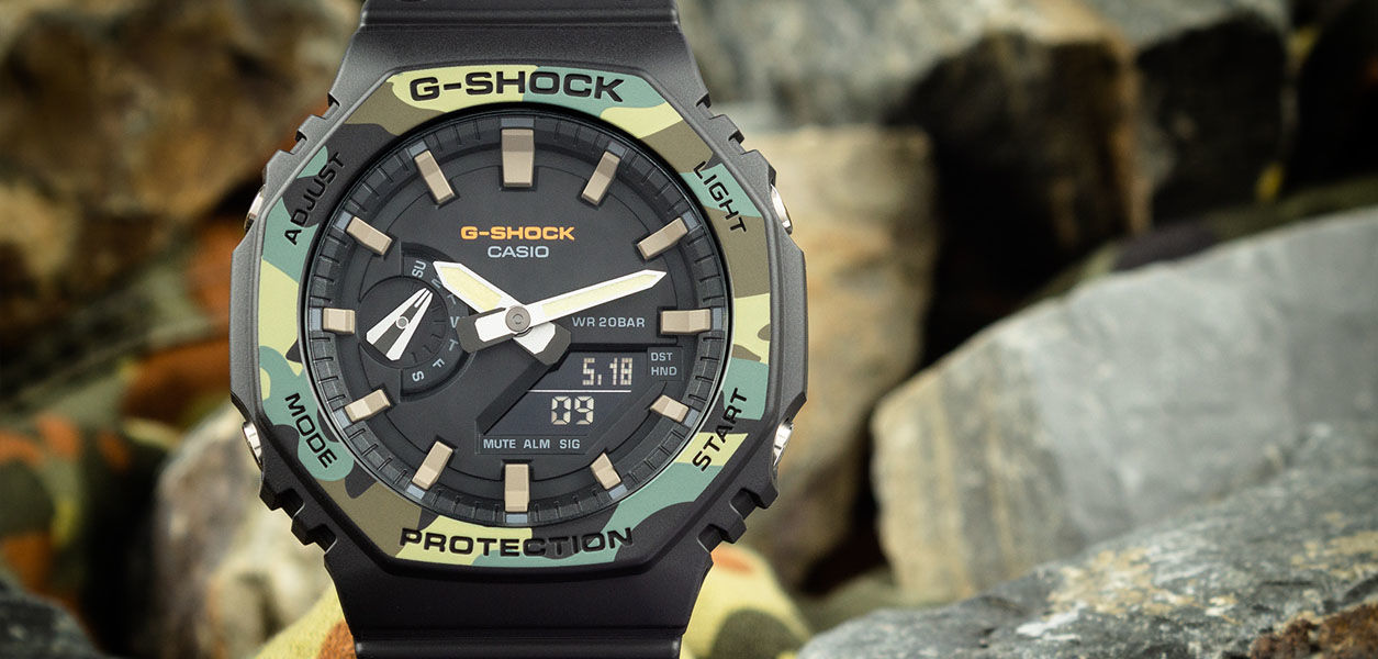 Casio G Shock Original GA 2100SU 1AER Carbon Core Guard Utility Colors Series Hodinky 365.hu