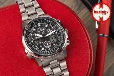 Citizen Promaster Sky Pilot Global Eco-Drive Radiocontrolled JY8020-52E