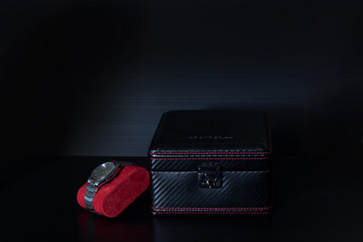 Kazeta az órára Friedrich Lederwaren Carbon 32049-2