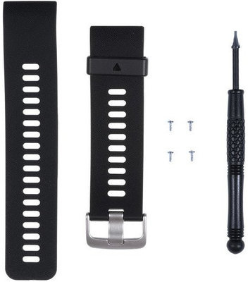 Szilikon óraszíj Garmin (kompatibilis Forerunner 35), fekete, S00-00677-00