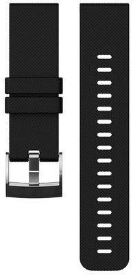 Szilikon óraszíj kompatibilis Suunto Traverse Black/Silver