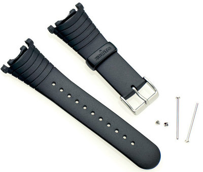 Szilikon óraszíj Suunto (kompatibilis Suunto Vector), fekete