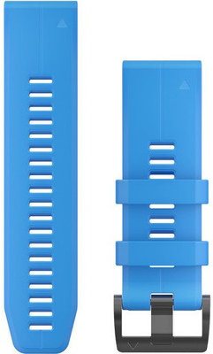 Szilikon óraszíj Garmin 26mm (kompatibilis Garmin Fenix 8/7X/6X (51mm), Tactix stb.), kék V1, QuickFit, 010-12741-02