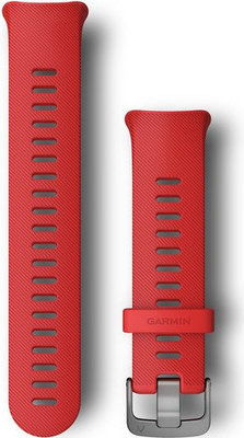 Szilikon óraszíj Garmin (kompatibilis Forerunner 45), piros, méret L, 010-11251-1Z