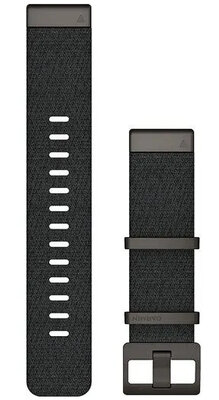 Nylon óraszíj Garmin 22mm (kompatibilis Garmin Fenix 8/7/6 (47mm), Epix 2 stb.), fekete, QuickFit, 010-12738-03