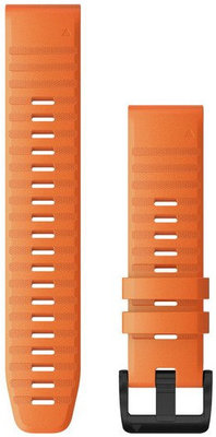 Szilikon óraszíj Garmin 22mm (kompatibilis Garmin Fenix 8/7/6 (47mm), Epix 2 stb.), narancssárga, QuickFit, 010-12863-01