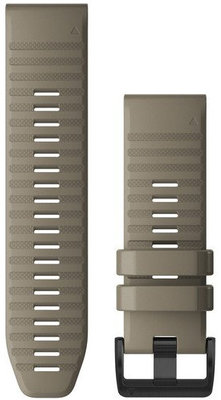 Szilikon óraszíj Garmin 26mm (kompatibilis Garmin Fenix 8/7X/6X (51mm), Tactix stb.), bézs V1, QuickFit, 010-12864-02