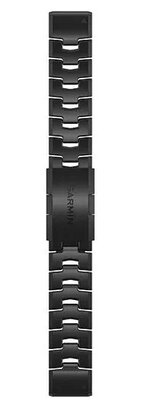 Titán karkötő Garmin 22mm (pro Garmin Fenix 8/7/6 (47mm), Epix 2 aj.), fekete, QuickFit