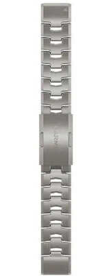 Titán óraszíj Garmin 22mm (kompatibilis Garmin Fenix 8/7/6 (47mm), Epix 2 stb.), ezüst, QuickFit, 010-12863-08
