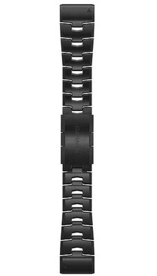 Titán óraszíj Garmin 26mm (kompatibilis Garmin Fenix 8/7X/6X (51mm), Tactix stb.), fekete V1, QuickFit, 010-12864-09