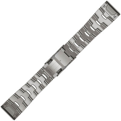 Titán óraszíj Garmin 26mm (kompatibilis Garmin Fenix 8/7X/6X (51mm), Tactix stb.), szürke, QuickFit, 010-12864-08