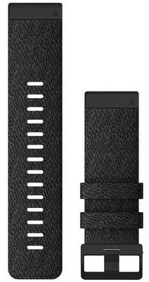 Nylon óraszíj Garmin 26mm (kompatibilis Garmin Fenix 8/7X/6X (51mm), Tactix stb.), szürke, QuickFit, 010-12864-07