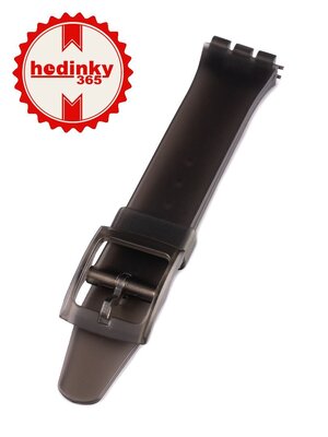 műanyag óraszíj Swatch 17mm (kompatibilis Swatch), szürke