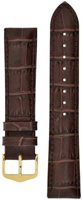 bőr óraszíj Hirsch Duke L 01028010-1, barna, hossz L, Quick Release