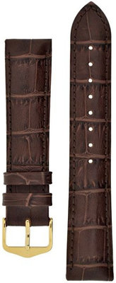 Barna bőr szíj Hirsch Duke M 01028110-1 (Borjú)