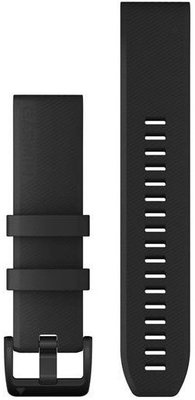 Szilikon óraszíj Garmin 22mm (kompatibilis Garmin Fenix 8/7/6 (47mm), Epix 2 stb.), fekete, QuickFit, 010-12901-00
