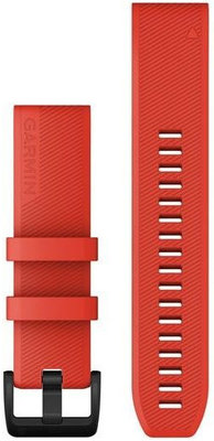 Szilikon óraszíj Garmin 22mm (kompatibilis Garmin Fenix 8/7/6 (47mm), Epix 2 stb.), piros V1, QuickFit, 010-12901-02